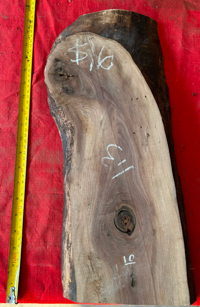 20" Premium Raw Black Walnut Board #010