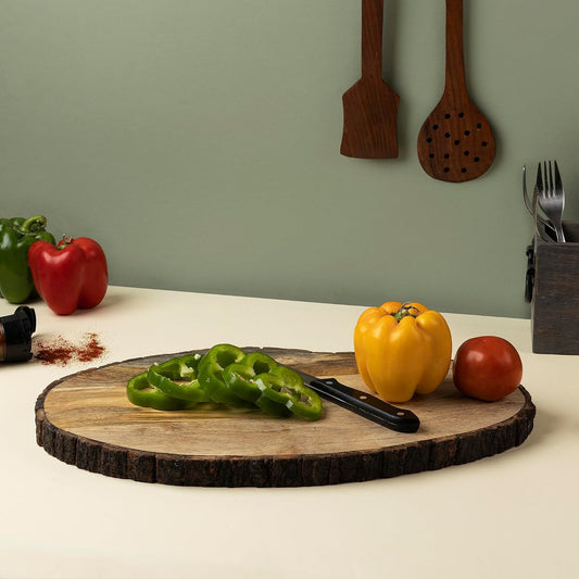 12" x 16" Kiln-Dried Live Edge Wood Slab for DIY & Décor