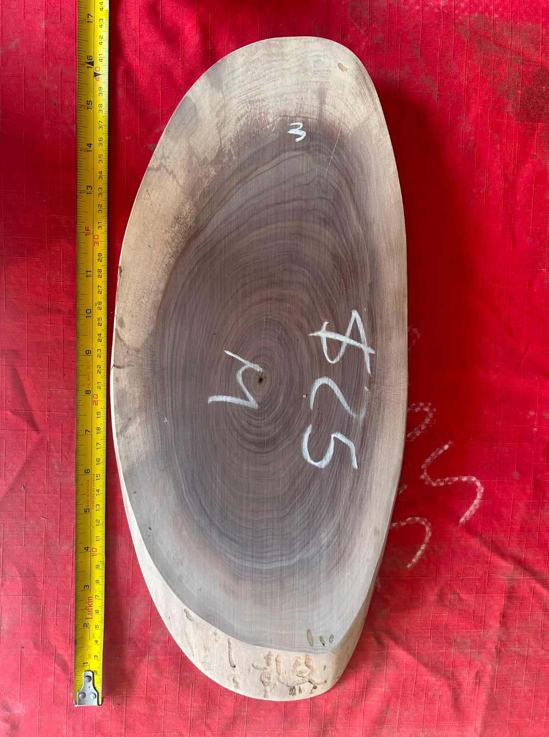 16.5" Premium Oval Black Walnut Charcuterie Board #003