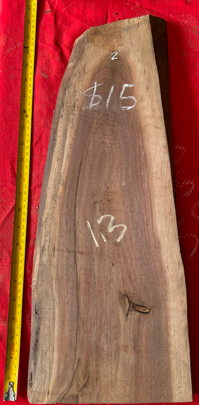 22.5" Premium Raw Black Walnut Board #002