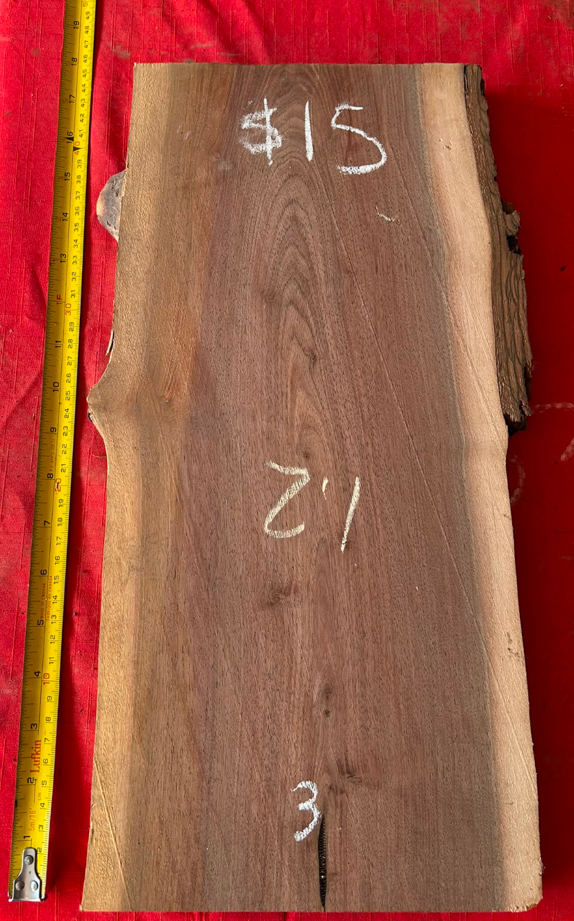18" Premium Raw Black Walnut Board #003