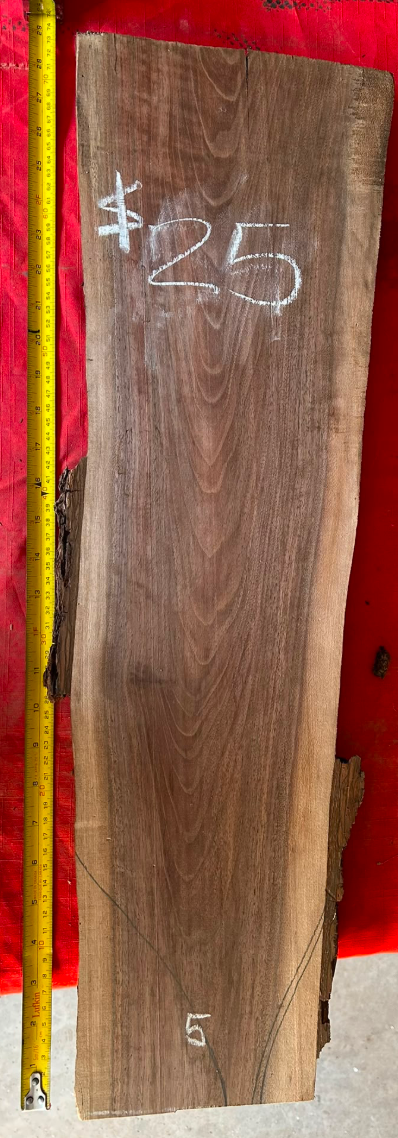 29" Premium Raw Black Walnut Board #005
