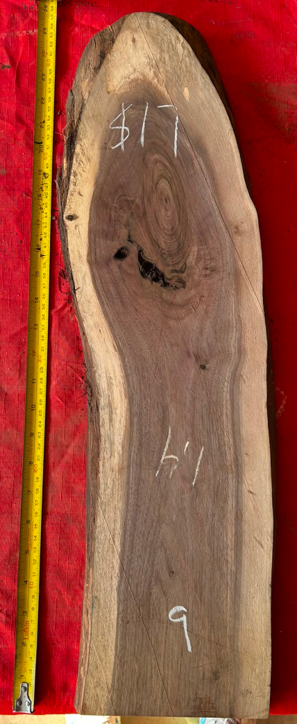26" Premium Raw Black Walnut Board #009